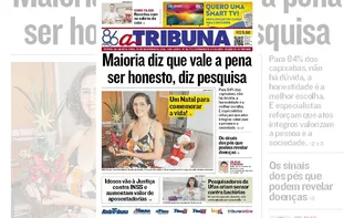 Imagem ilustrativa da imagem Confira os destaques do jornal A Tribuna desta quarta-feira