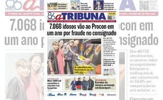 Imagem ilustrativa da imagem Confira os destaques do jornal A Tribuna desta quarta-feira