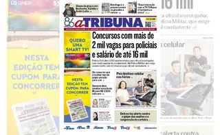 Imagem ilustrativa da imagem Confira os destaques do jornal A Tribuna desta quarta-feira