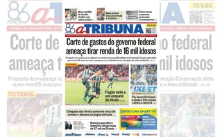 Imagem ilustrativa da imagem Confira os destaques do jornal A Tribuna desta quinta-feira