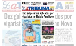 Imagem ilustrativa da imagem Confira os destaques do jornal A Tribuna desta segunda-feira