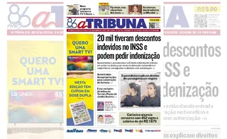 Imagem ilustrativa da imagem Confira os destaques do jornal A Tribuna desta sexta-feira