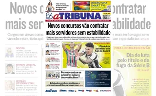 Imagem ilustrativa da imagem Confira os destaques do jornal A Tribuna deste domingo