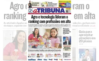 Imagem ilustrativa da imagem Confira os destaques do jornal A Tribuna deste domingo