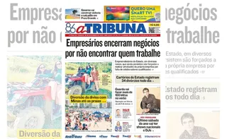 Imagem ilustrativa da imagem Confira os destaques do jornal A Tribuna deste sábado