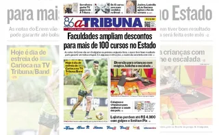 Imagem ilustrativa da imagem Confira os destaques do jornal A Tribuna deste sábado