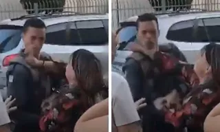 Imagem ilustrativa da imagem Mulher dá soco no rosto de policial militar ao ser presa por furto em Vila Velha