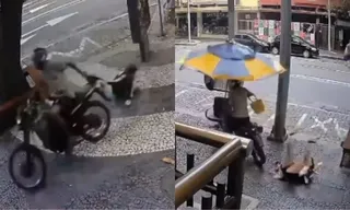 Imagem ilustrativa da imagem Mulher é arrastada por motociclista em tentativa de assalto no RJ; veja vídeo