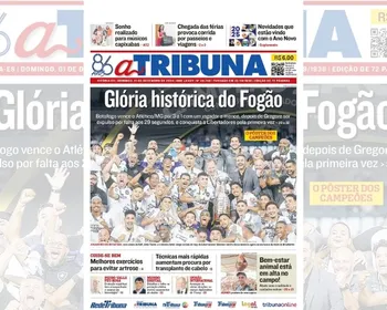 Imagem ilustrativa da imagem Confira os destaques do jornal A Tribuna deste domingo