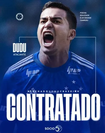 Imagem ilustrativa da imagem Direção do Cruzeiro oficializa Dudu, ex-Palmeiras, e acerta acordo até 2027