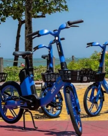 Imagem ilustrativa da imagem Vila Velha agora tem bicicletas elétricas compartilhadas. Veja valores das tarifas