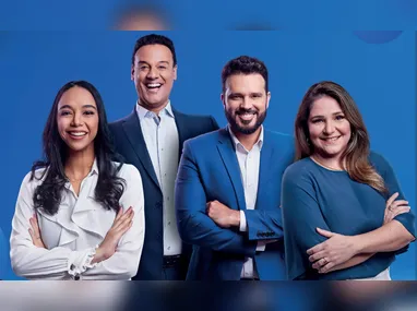 Amanda e David, ao lado dos filhos,  ficaram ligadinhos nas novidades da TV Tribuna/Band