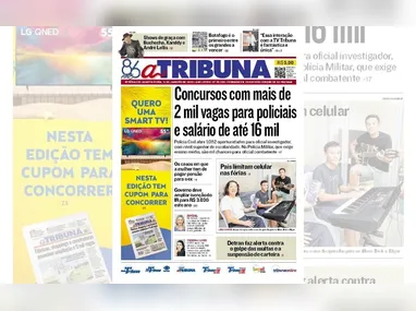 Imagem ilustrativa da imagem Confira os destaques do jornal A Tribuna desta quarta-feira