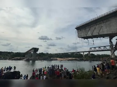 Imagem ilustrativa da imagem Corpo é encontrado e número de mortes após ponte desabar chega a 13 no Tocantins