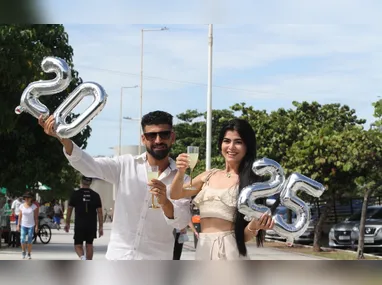 Juarez  com a filha Maria Vitória (de azul) e os amigos Matheus e Júlia