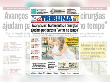 Imagem ilustrativa da imagem Veja os destaques do jornal A Tribuna deste domingo, dia 12 de janeiro