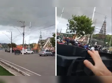 Em Alfredo Chaves, ruas do bairro Macrina ficaram alagadas