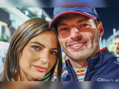 Imagem ilustrativa da imagem Verstappen anuncia gravidez de Kelly Piquet: 'Nosso pequeno milagre'