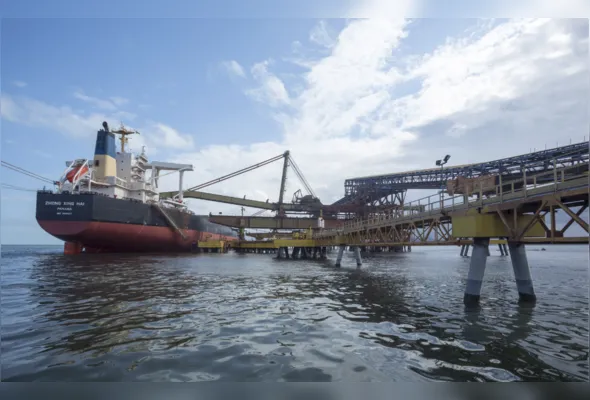 Porto de Tubarão: DDGS, material que vem do milho, é proveniente de Sinop, em Mato Grosso, transportado por meio multimodal, incluindo ferrovias