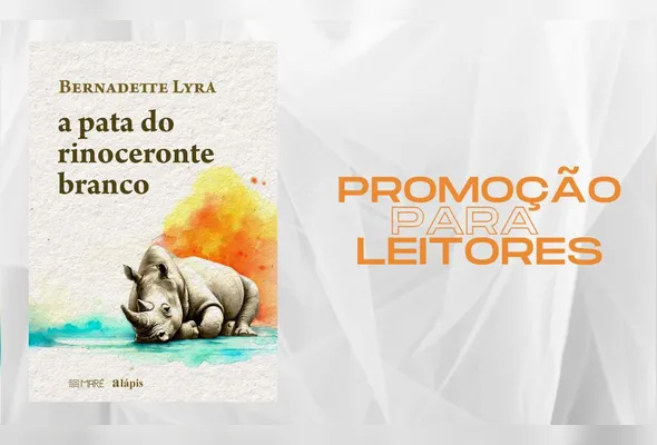 Imagem ilustrativa da imagem LIVRO: A pata do rinoceronte branco | Promoção para leitores