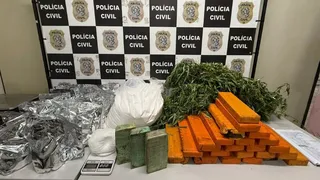 Imagem ilustrativa da imagem Polícia encontra 26 kg de maconha em "pantanal" na Serra e prende dois suspeitos