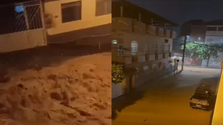 Imagem ilustrativa da imagem Temporal “transforma” rua em cachoeira no Caparaó Capixaba