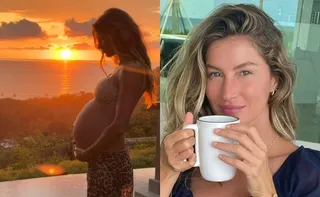 Imagem ilustrativa da imagem Gisele Bündchen exibe barriga de grávida em vídeo