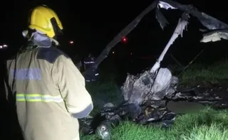 Imagem ilustrativa da imagem Helicóptero cai em fazenda e deixa 3 mortos em Minas Gerais