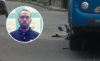 Imagem ilustrativa da imagem Homem morre em acidente entre moto e ônibus a poucos metros de casa na Serra