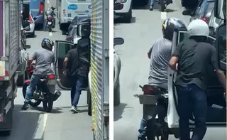 Imagem ilustrativa da imagem Motorista é agredida e assaltada por dupla de moto no trânsito de Cariacica