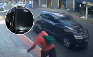 Imagem ilustrativa da imagem VÍDEO | Homem joga pedra em carro em movimento em Vila Velha