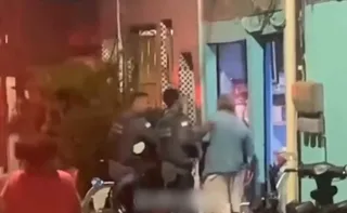 Imagem ilustrativa da imagem Vídeo flagra morador levando tapa de policial durante ocorrência em Vitória