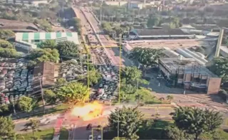 Imagem ilustrativa da imagem Vídeo mostra momento da queda de avião que deixou dois mortos em SP