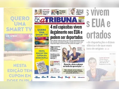 Imagem ilustrativa da imagem Confira os destaques do jornal A Tribuna desta terça-feira