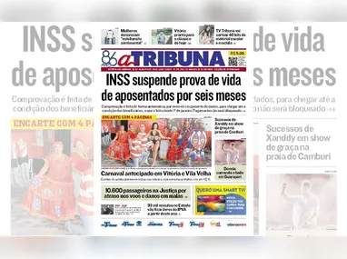 Imagem ilustrativa da imagem Confira os destaques do jornal A Tribuna deste sábado