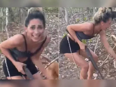 Imagem ilustrativa da imagem Ibama procura mulher que aparece em vídeo torturando e filmando morte de onça-parda