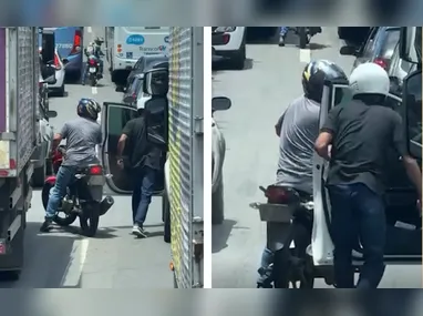 Imagem ilustrativa da imagem Motorista é agredida e assaltada por dupla de moto no trânsito de Cariacica