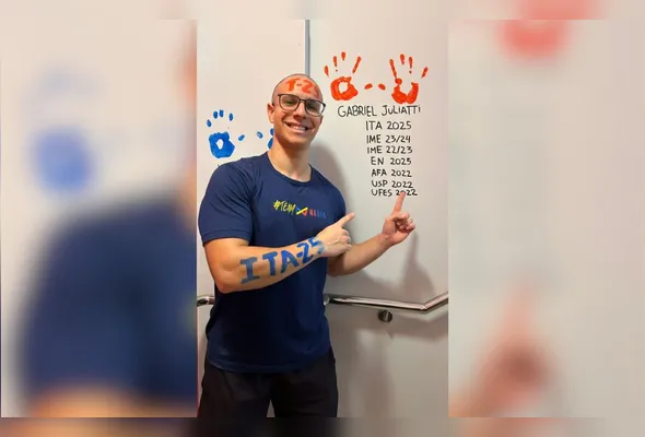 O jovem contou que sua jornada foi de persistência e resiliência