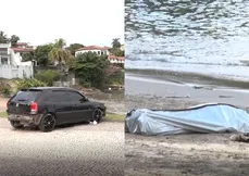 Corpo é encontrado em local onde carro caiu no mar em Vitória