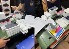 Foram apreendidos 26 aparelhos celulares, 1 tablet e 2 videogames sem notas fiscais correspondentes
