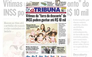 Imagem ilustrativa da imagem Confira os destaques do jornal A Tribuna desta quinta-feira