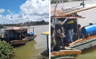 Imagem ilustrativa da imagem Homem é detido após esfaquear passageiro em barco na Serra