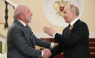 Imagem ilustrativa da imagem Lula assiste a desfile militar e faz reunião com Putin na Rússia
