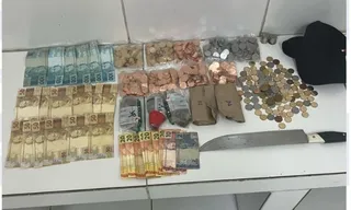 Imagem ilustrativa da imagem Suspeito de assaltar farmácia é preso com facão e mais de R$ 1,5 mil na Torre