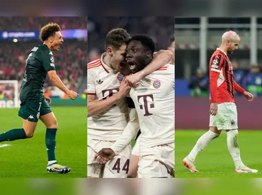 Imagem ilustrativa da imagem Bayern vai às oitavas da Liga dos Campeões no sufoco; Milan decepciona