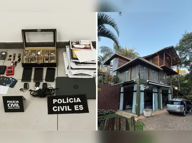 Em Cariacica, os agentes cumpriram um mandado de busca e apreensão na casa de um investigado