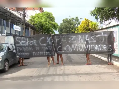 Imagem ilustrativa da imagem Moradores de Jesus de Nazareth fazem protesto contra ações da PM no bairro