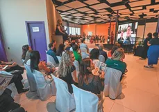 Participantes do Café Empresarial, que trouxe reflexão sobre crescimento preservando ambiente e com ética.