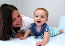 Isabela Spinassé Grazziotti abriu mão do emprego fora de casa para se dedicar a João