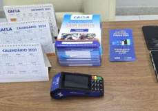 Material Falso utilizado no golpe